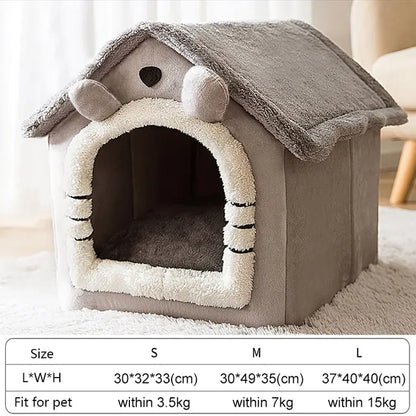 CozyPaws Winter Pet Bed House